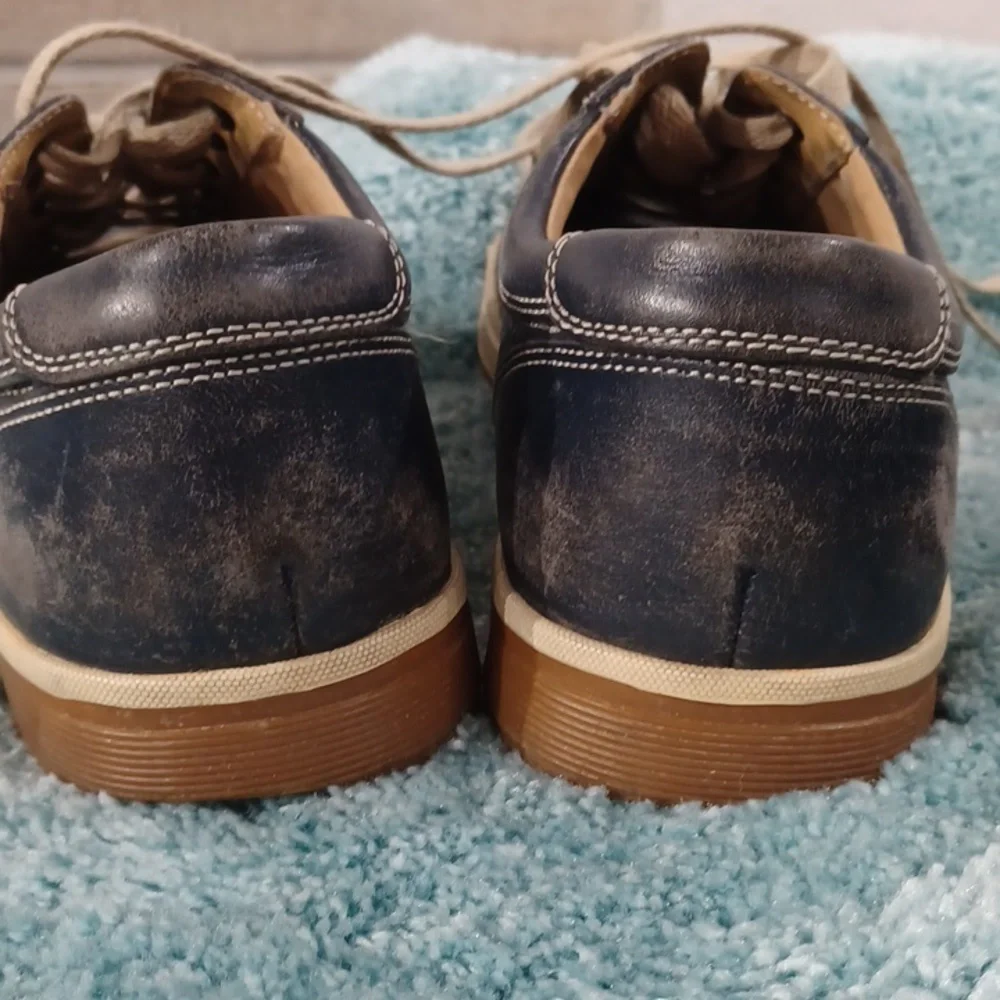 COLE HAAN Men's Blue Leather Sneakers size 9 M - Picture 15 of 16